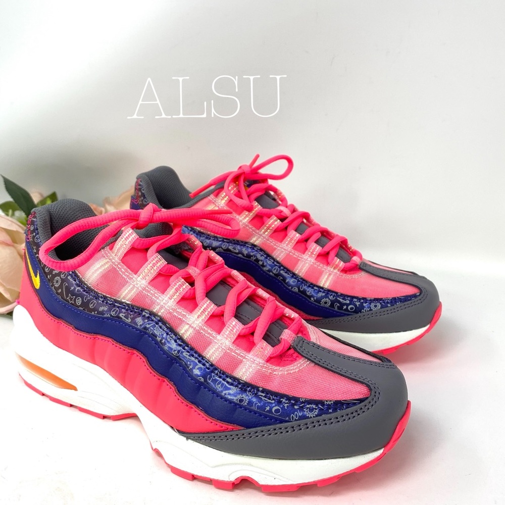 Nike Air Max 95 GS Purple Laser Leather k/W